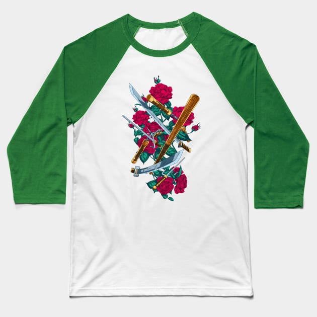 Heroes in a Half Shell (Alternate) Baseball T-Shirt by manoystee